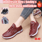 【35-41】Zimné nové štýlové ručne vyrobené dámske topánky z pravej kože a bavlny