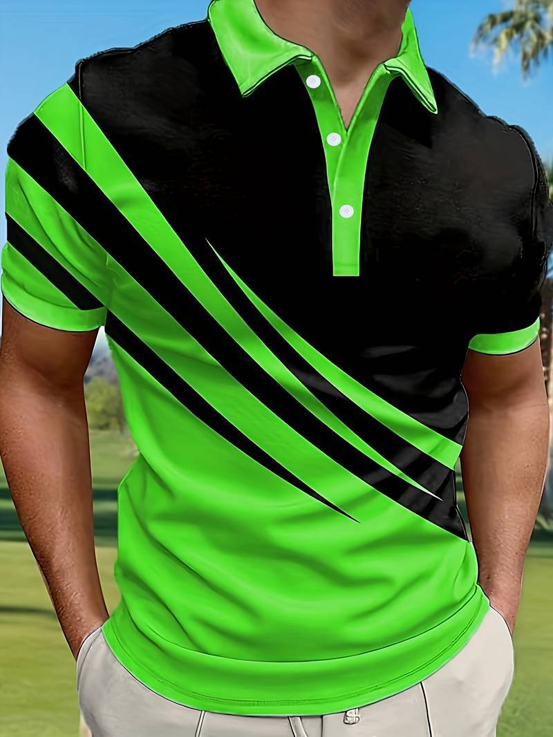 🔥【Kup 1, odbierz 1 gratis】🔥👔【S-6XL】Nowa męska koszulka polo w paski 2025