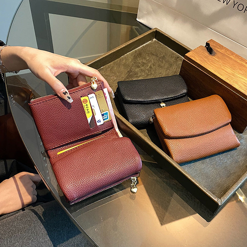 [Especiales de hoy] Oferta por tiempo limitado-Cartera unisex Pebble de piel auténtica con protección RFID