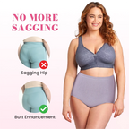 【Kup4 i otrzymaj 4 gratis】Damska bielizna plus size, wodoodporna, antybakteryjna, z wysokim stanem