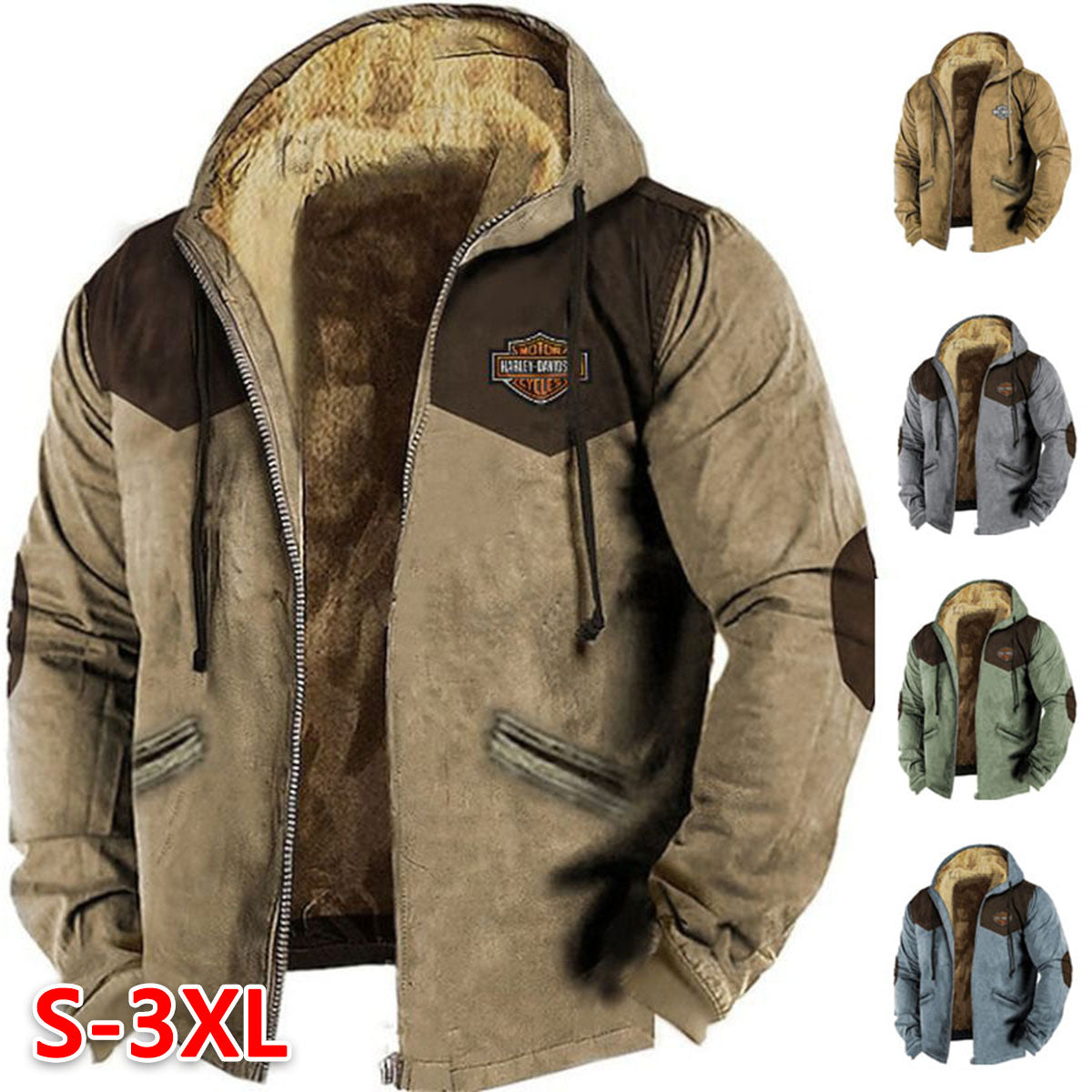 🔥💥【M-5XL】Sudadera con Capucha para Hombre – Moda de Otoño e Invierno, Refuerzo, Cálida y Cómoda para el Frío