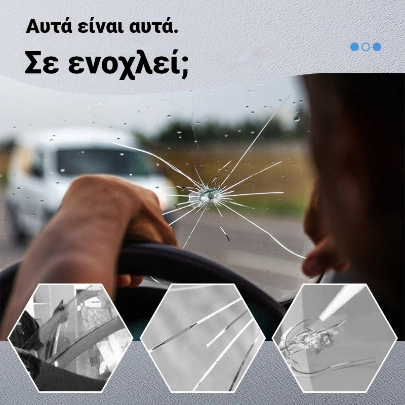 【Zestaw 3 sztuk】🚗 Płyn do naprawy pęknięć, klej do usuwania rys i pęknięć