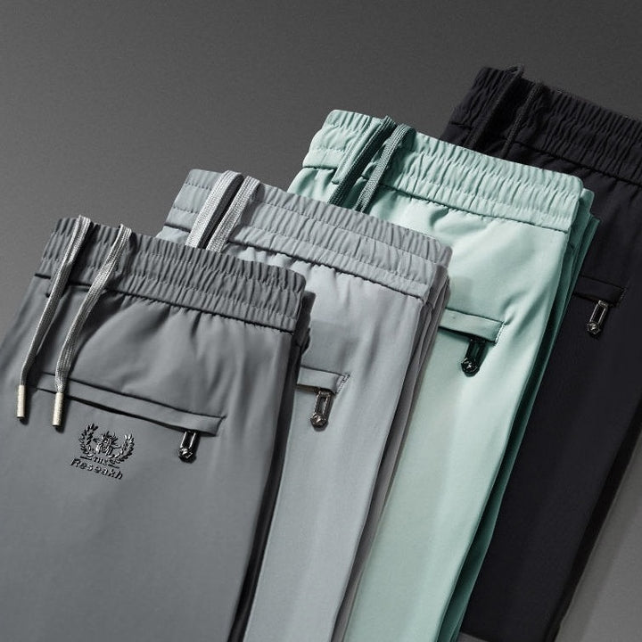 🧊【50% OFFs】【M-5XL】Letnie cienkie, lodowe, jedwabne, swobodne spodnie męskie