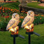 🦉 Dekoracyjna lampa solarna w kształcie sowy - Ciepłe światło do Twojego ogrodu