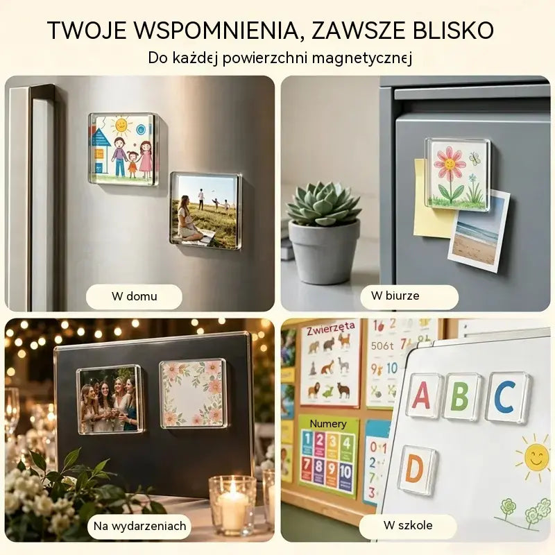 🧲✨ Zestaw DIY do tworzenia przezroczystych magnesów na lodówkę | Stwórz własne pamiątki