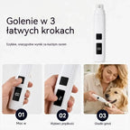 🔥【50% zniżki】🐱🐶 Elektryczna szlifierka do pazurów zwierząt z wyświetlaczem LED na baterii