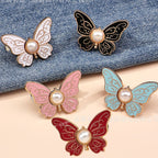 🌸🦋 KUP 5, OTRZYMAJ 5 GRATIS 🎁💜 Regulowana klamra do paska w kształcie motyla, odpinana konstrukcja: bez użycia narzędzi, idealna do jeansów, spódnic i sukienek ✨👗💃