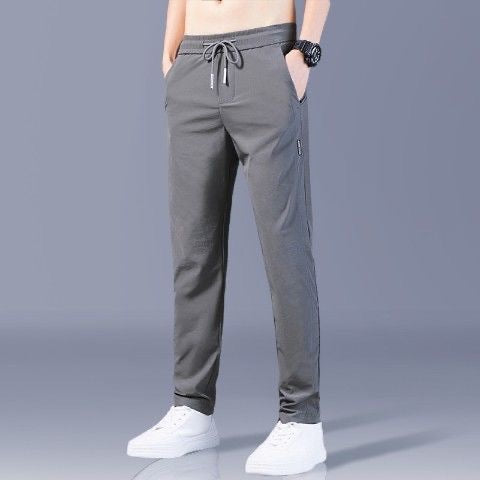 💖👖Oferta w połowie ceny🎈【M-5XL】2026 Męskie spodnie z lodowego jedwabiu – luźny i elastyczny krój