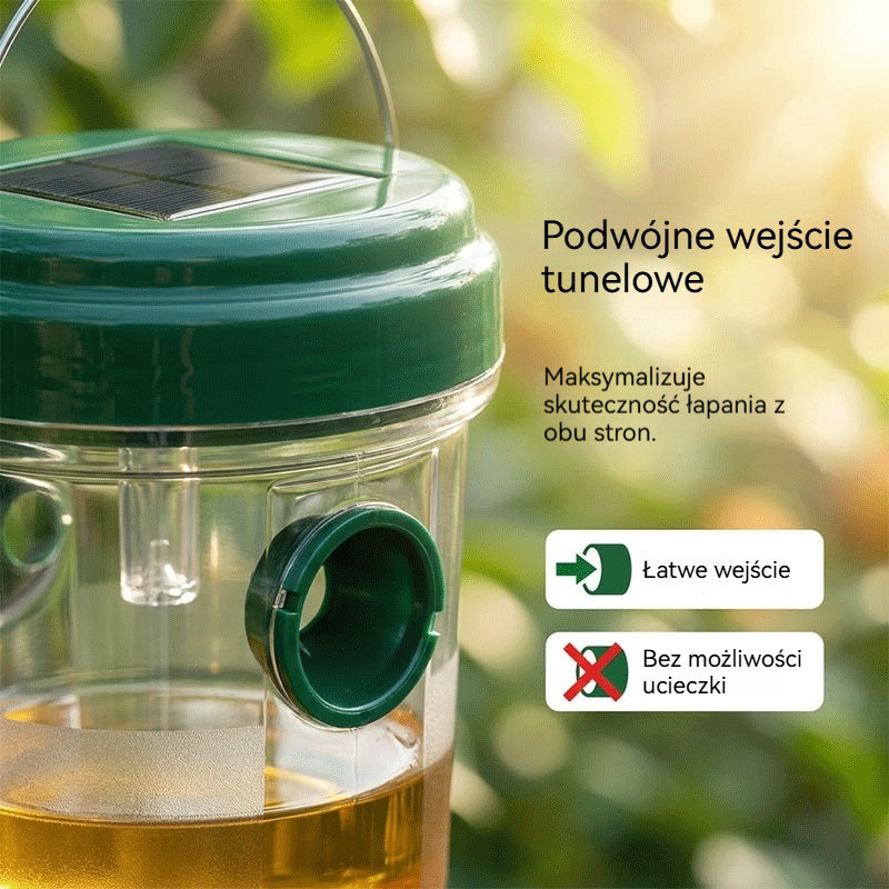 🐝☀️ Słoneczna pułapka na osy do tarasu i ogrodu 🔋🌿 – skuteczna, ładowalna, odporna na warunki atmosferyczne – bez chemii, do 500 m² – oszczędzaj już teraz