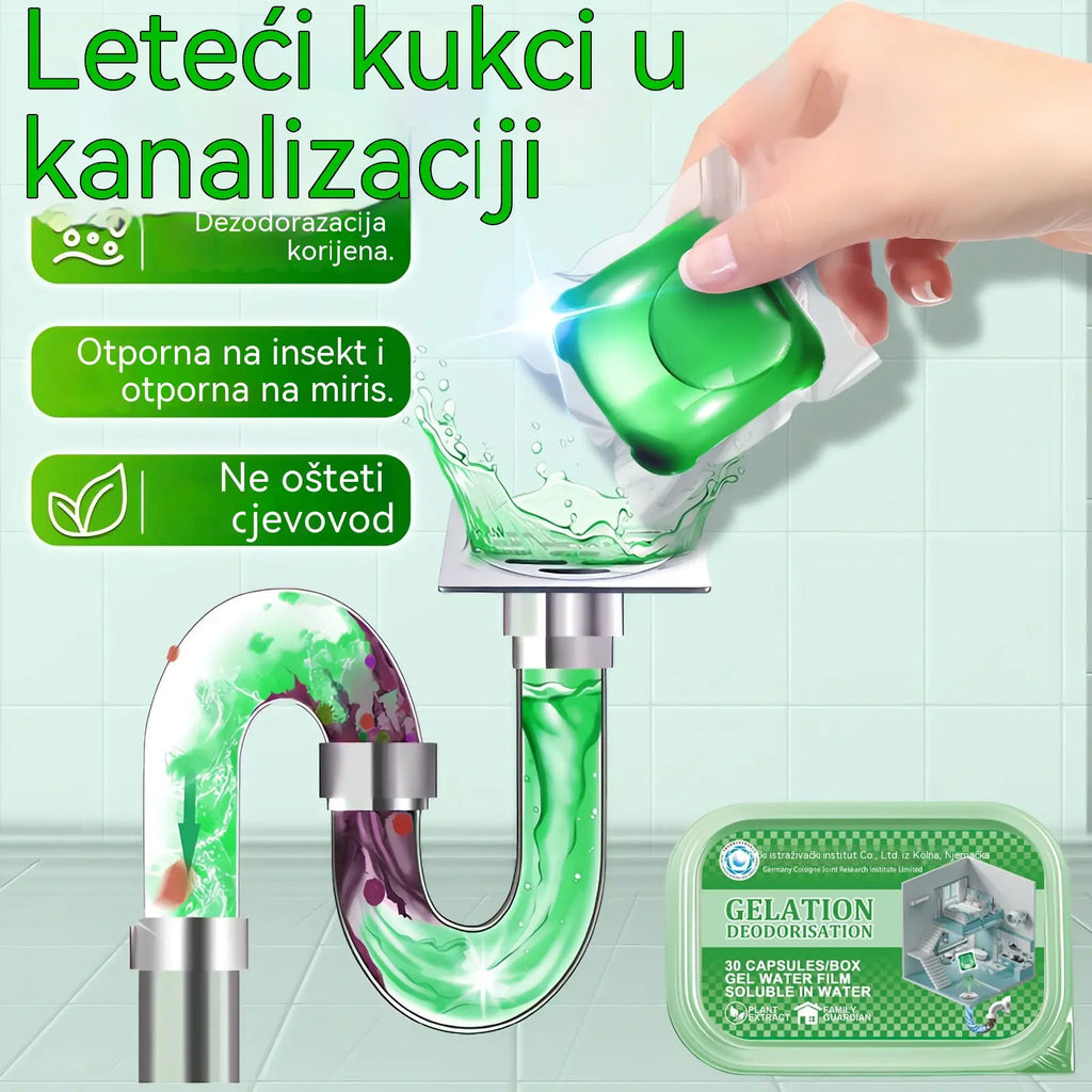 🔥🎉Bioenzymatyczne kapsułki do usuwania nieprzyjemnych zapachów z odpływów.