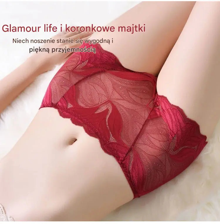 🔥【Kup3, a otrzymasz 2】💋【40-105kg】 Seksowna, oddychająca damska bielizna ze średnim stanem