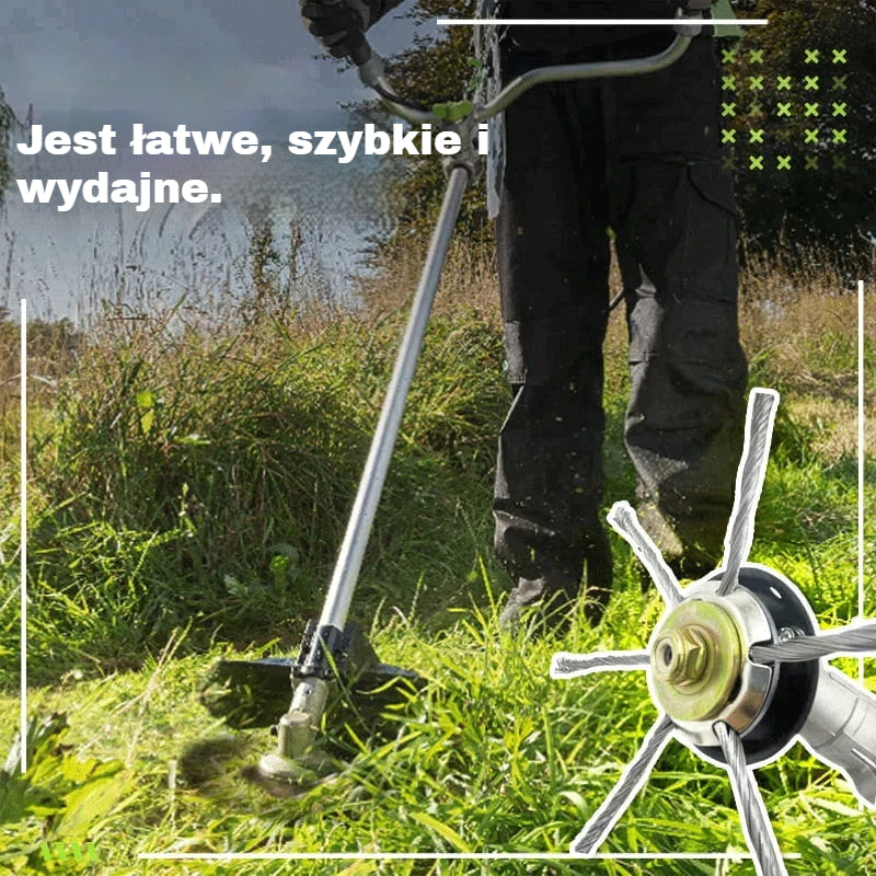 ⏰Oferta ograniczona czasowo🔥✨【Kup 1, drugi gratis】 Wymienna głowica tnąca do kosiarki/podkaszarki – stalowa głowica do koszenia trawy 🌿✂️⚙️