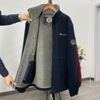Especiales de hoy!💁‍♂️💁‍♂️【XS-3XL】Chaqueta de terciopelo grueso de lana de talla grande informal cálida de otoño e invierno para hombre