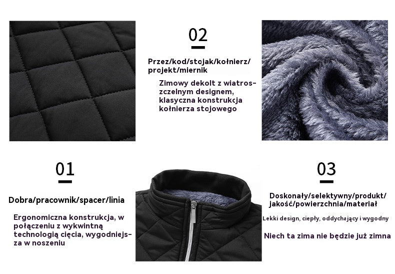 【L-5XL】🔥 2023 Męska zimowa ciepła kurtka oversize z wełny jagnięcej