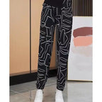 🔥Oferta ograniczona czasowo-50% zniżki🔥[S-4XL]Modne obcisłe spodnie z nogawkami wiosna i lato casual duży rozmiar【45-95kg】