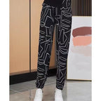 🔥Oferta ograniczona czasowo-50% zniżki🔥[S-4XL]Modne obcisłe spodnie z nogawkami wiosna i lato casual duży rozmiar【45-95kg】