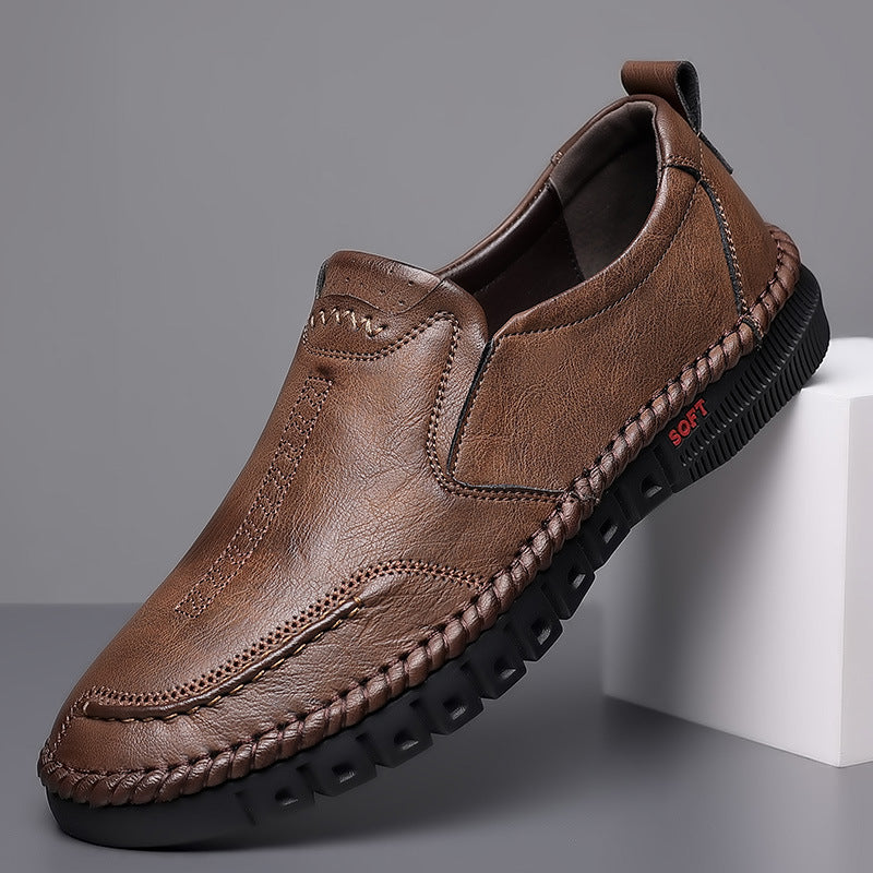 🏆45% OFF👞【39-44】2026 Męskie buty sportowe na co dzień, wykonane z prawdziwej skóry, z miękką podeszwą, antypoślizgowe, oddychające