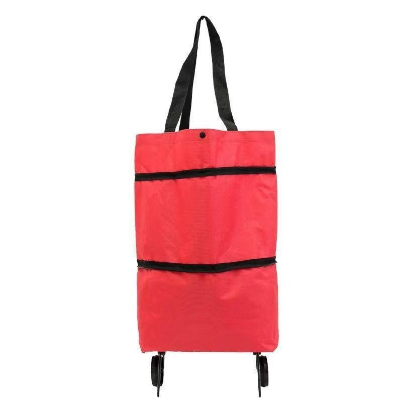 1 sztuka 109zł【Najlepiej sprzedający się produkt】🛒♻️2 w 1 składana torba na zakupy i plecak, lekka torba na zakupy/wózek na kółkach