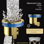 🔥🔥 Uniwersalny mosiężny odpływ podłogowy z rdzeniem pochłaniającym zapachy 🚿✨