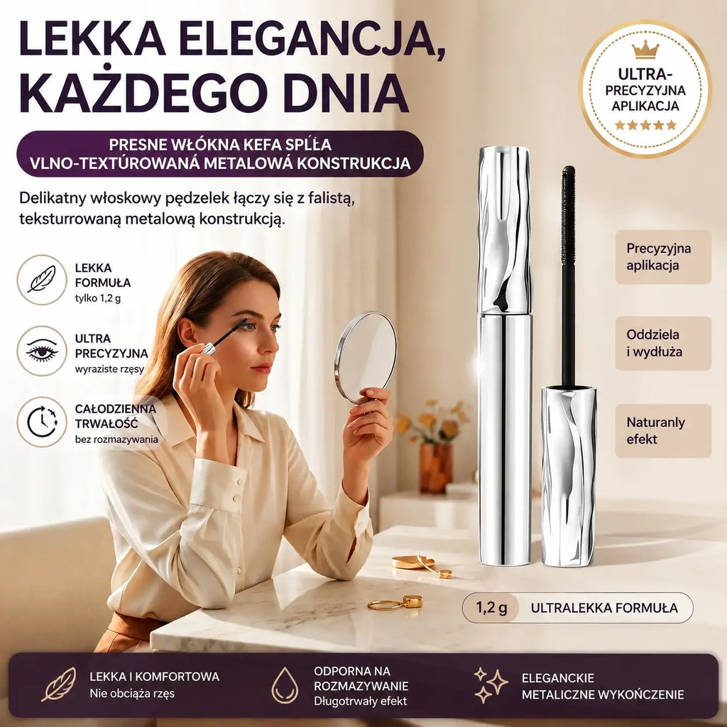 ✨ OSTATNI DZIEŃ! KUP 1, DRUGI GRATIS!! ✨ Wodoodporny i odporny na pot tusz do rzęs – wydłuża i podkręca rzęsy! 👁️