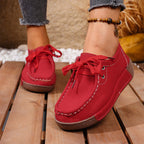 ✨【36-43】Zapatos de mujer con suela gruesa y punta redonda: calzado moderno y cómodo, con excelente amortiguación