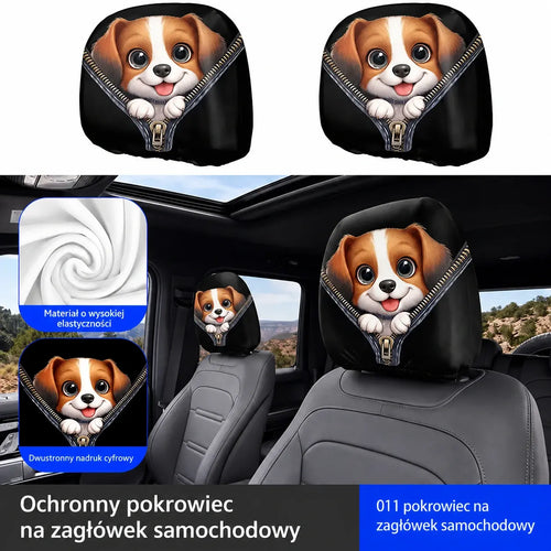 Kup 2, a 2 dostaniesz gratis! Pokrowce na fotele samochodowe z zabawnymi wzorami