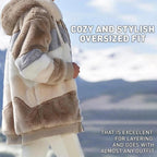 ☃️Ograniczony czas 35% zniżki❄️[S-5XL]  nowa damska kurtka w grube, pluszowe kontrastowe paski