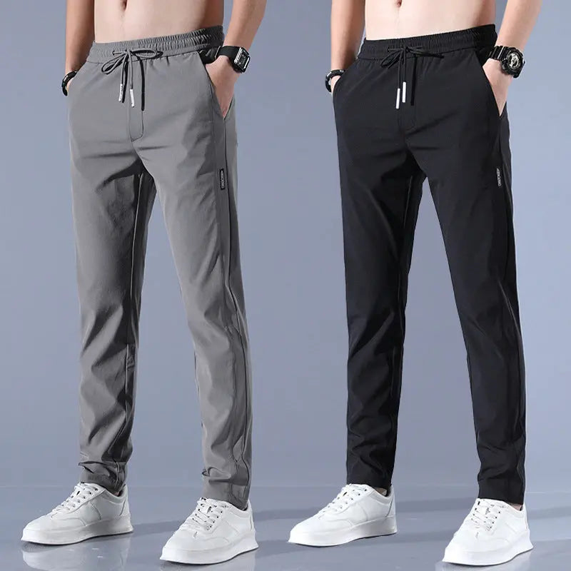 💖👖Oferta w połowie ceny🎈【M-5XL】2026 Męskie spodnie z lodowego jedwabiu – luźny i elastyczny krój