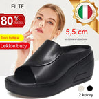 👡【5,5 cm obcas】 miękka podeszwa sandały na koturnie dla kobiet