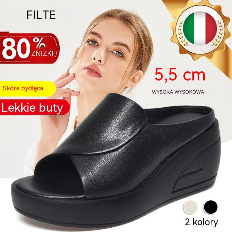 👡【5,5 cm obcas】 miękka podeszwa sandały na koturnie dla kobiet