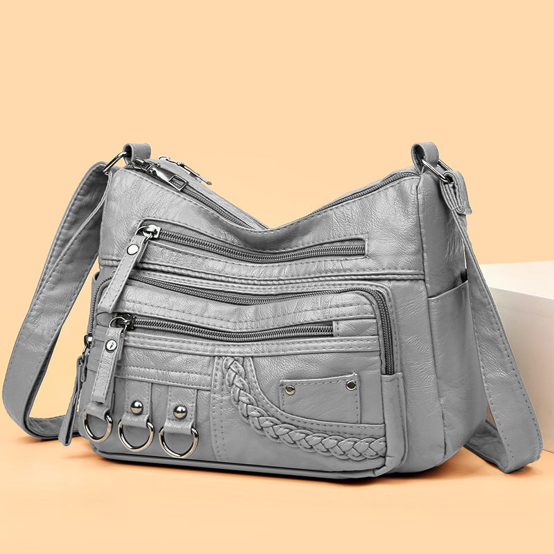 💥【50% zniżka na czas ograniczony】👜2026 nowa torba na ramię / crossbody z miękkiej skóry o dużej pojemności -