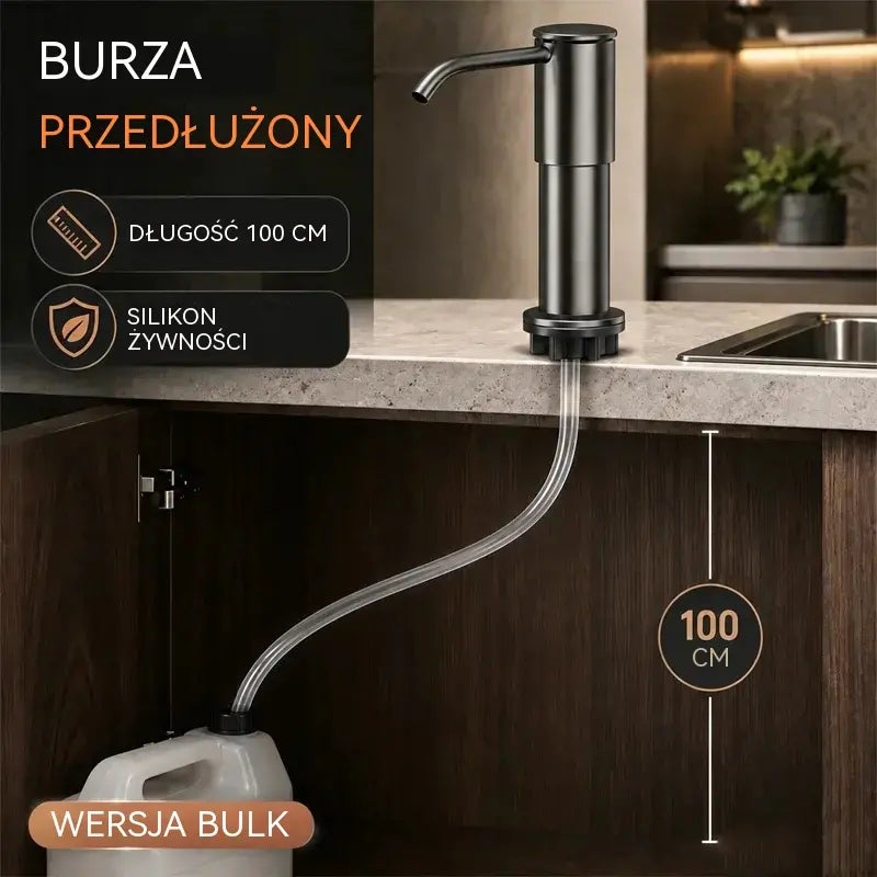 45% zniżki! Dozownik płynu do mycia naczyń, rura przedłużająca dozownika płynu do mycia naczyń w zlewie kuchennym