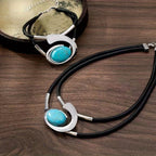 ✨🔥【Último día de promoción】Conjunto de collar y pulsera de piedras preciosas de estilo bohemio