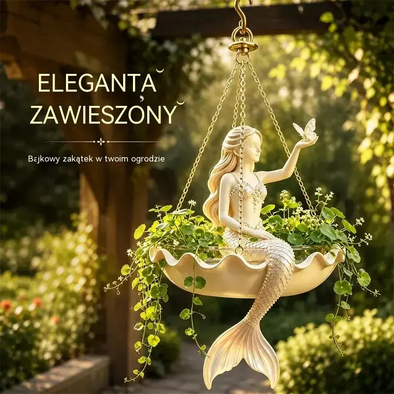 ✨ Zamień swój ogród w bajkę! Dekoracyjna wisząca doniczka z artystycznym, bajkowym wzorem! 🌸🧚‍♀️