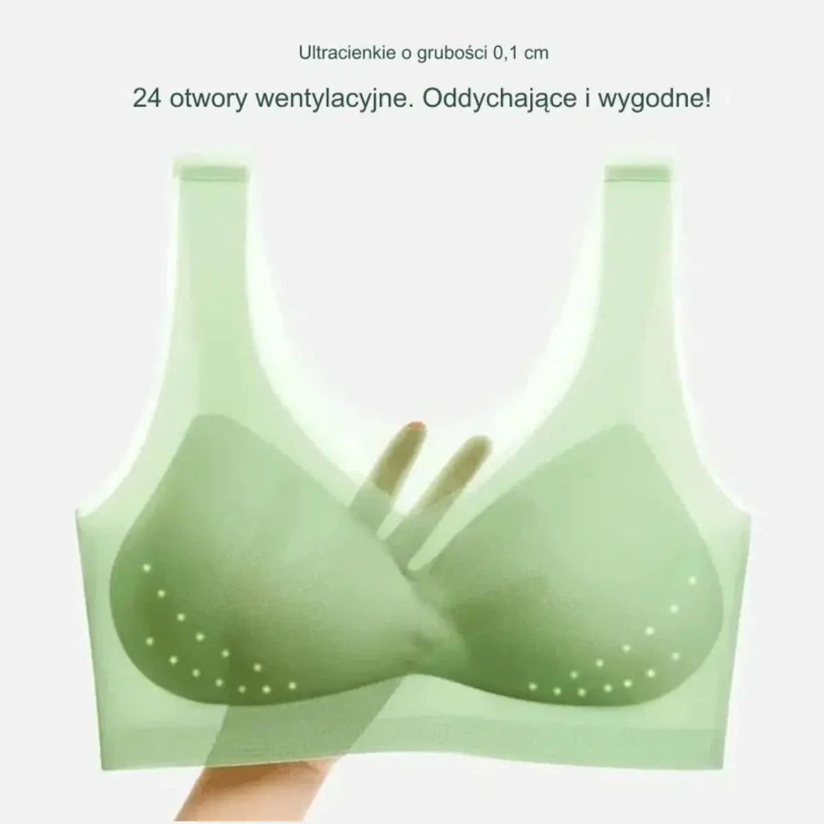 🥰【Wyprzedaż 5 sztuk】Ultracienki biustonosz, podtrzymujący piersi, bez drucianych kółek, super wygodny