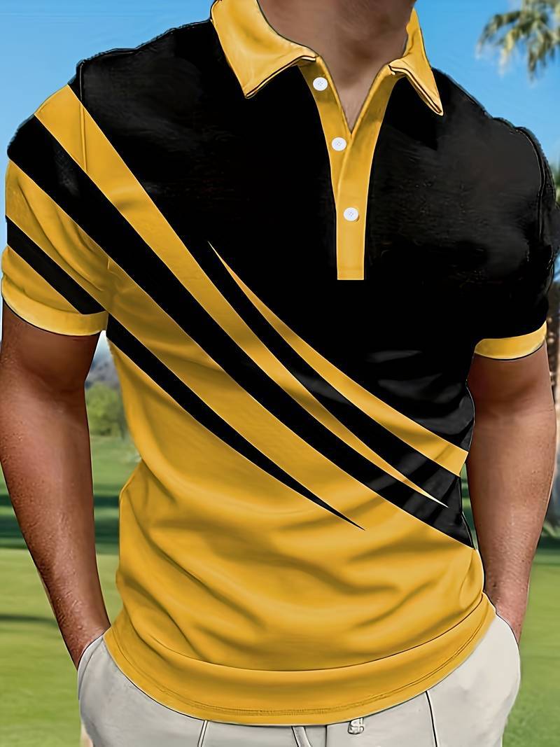 🔥【Kup 1, odbierz 1 gratis】🔥👔【S-6XL】Nowa męska koszulka polo w paski 2025