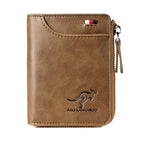 2026 Cartera antimagnética para hombre, de cuero suave y gran capacidad