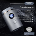 🔥Najlepsza Oferta: RABAT 50% 🔥Mocna Mini Elektryczna Golarka Męska z Cyfrowym Wyświetlaczem
