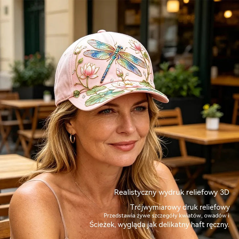 🧢Modna czapka klasy premium z haftem 3D, ochroną przeciwsłoneczną i daszkiem