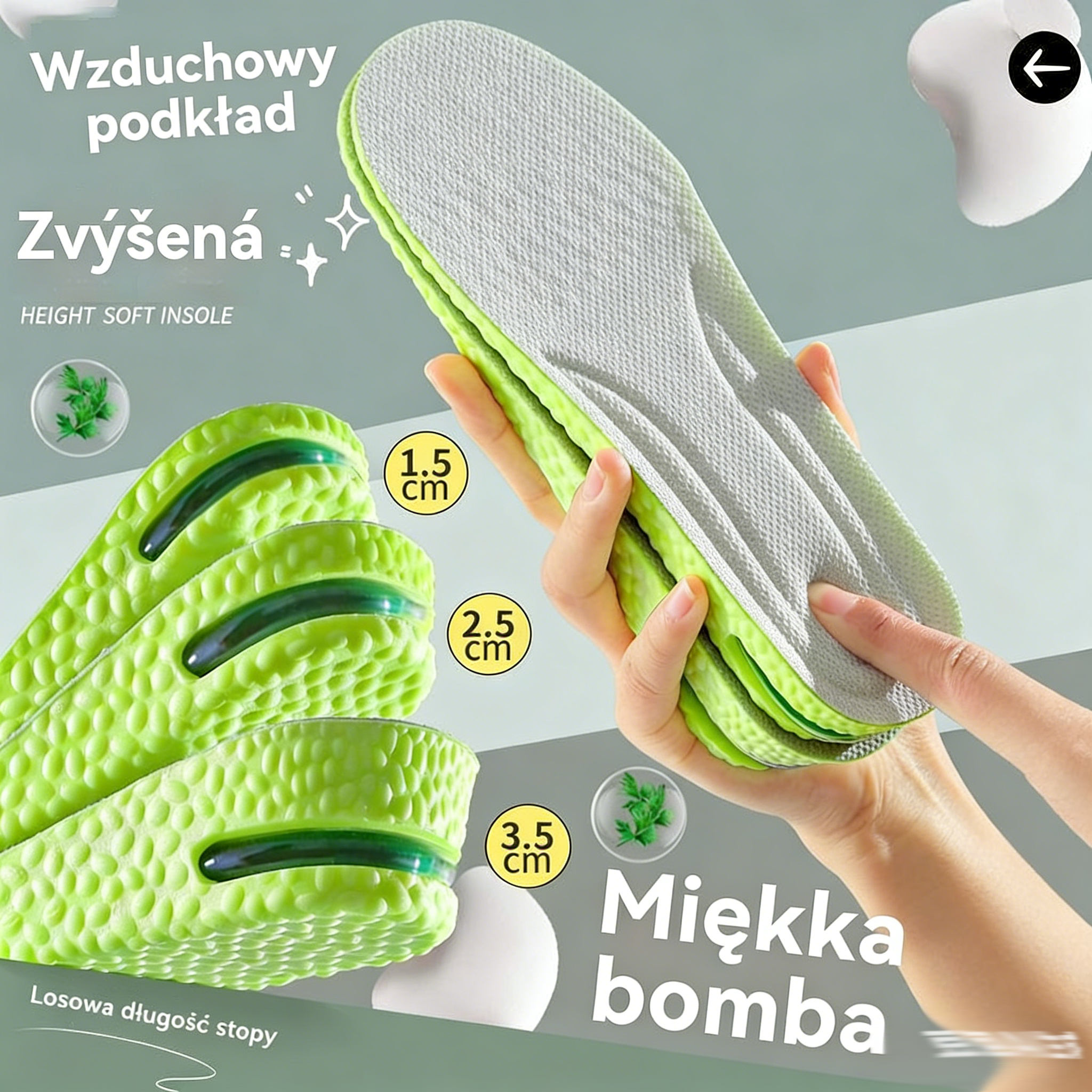 ⏰ Wygodne, pogrubione wkładki dodające wzrostu: chodź swobodnie i wyglądaj stylowo!