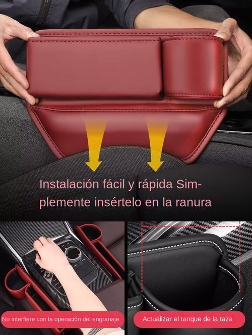 【Especiales de hoy 】🚗🚗Gap caja de almacenamiento de piel de vaca
