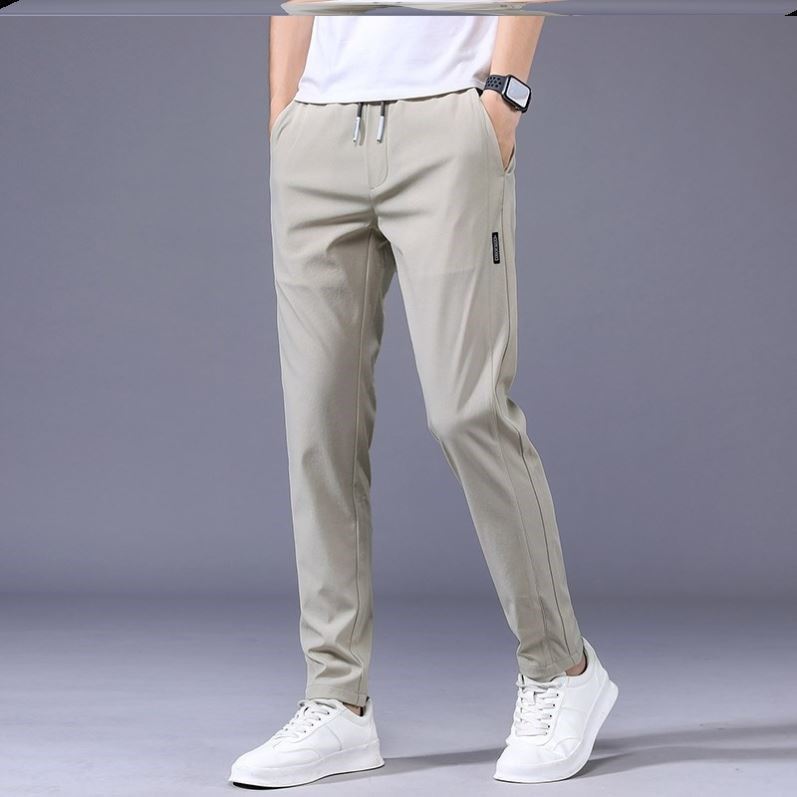 💖👖Oferta w połowie ceny🎈【M-5XL】2026 Męskie spodnie z lodowego jedwabiu – luźny i elastyczny krój