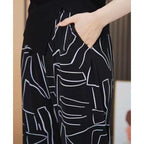 🔥Oferta ograniczona czasowo-50% zniżki🔥[S-4XL]Modne obcisłe spodnie z nogawkami wiosna i lato casual duży rozmiar【45-95kg】