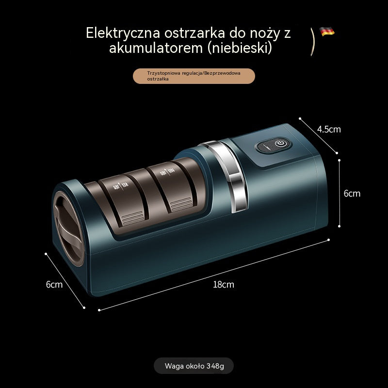 ⏳ Ograniczona czasowo zniżka 50%! 🔪 Wielofunkcyjna bezprzewodowa elektryczna ostrzałka do noży, akumulatorowa ✨
