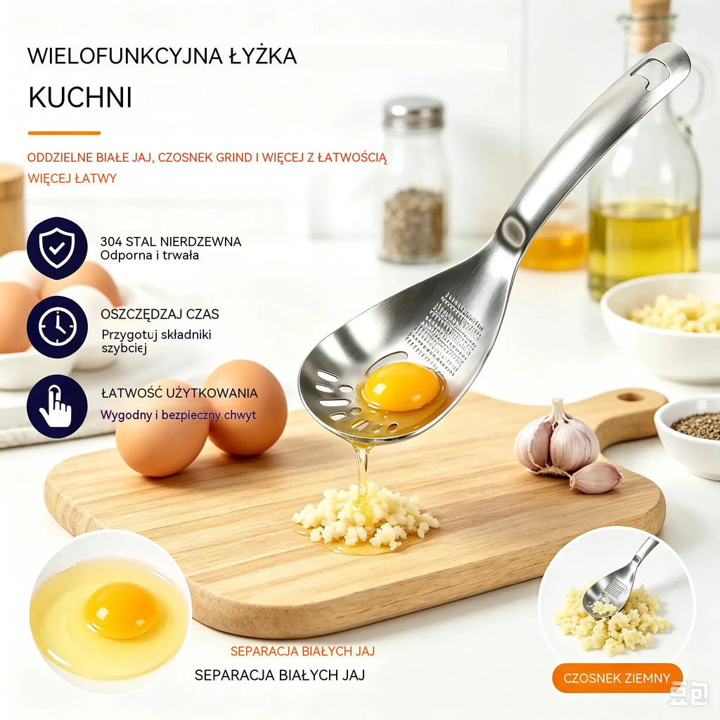 🔥50% zniżki🔥🥄 Wielofunkcyjna łyżka i sitko ze stali nierdzewnej 304