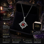 🔥 Tylko 89 zł! 🔮 Naszyjnik z Węzłem Czarownicy i Kamieniem Naturalnym 💞 Ochrona dla Ciebie i Twoich Bliskich