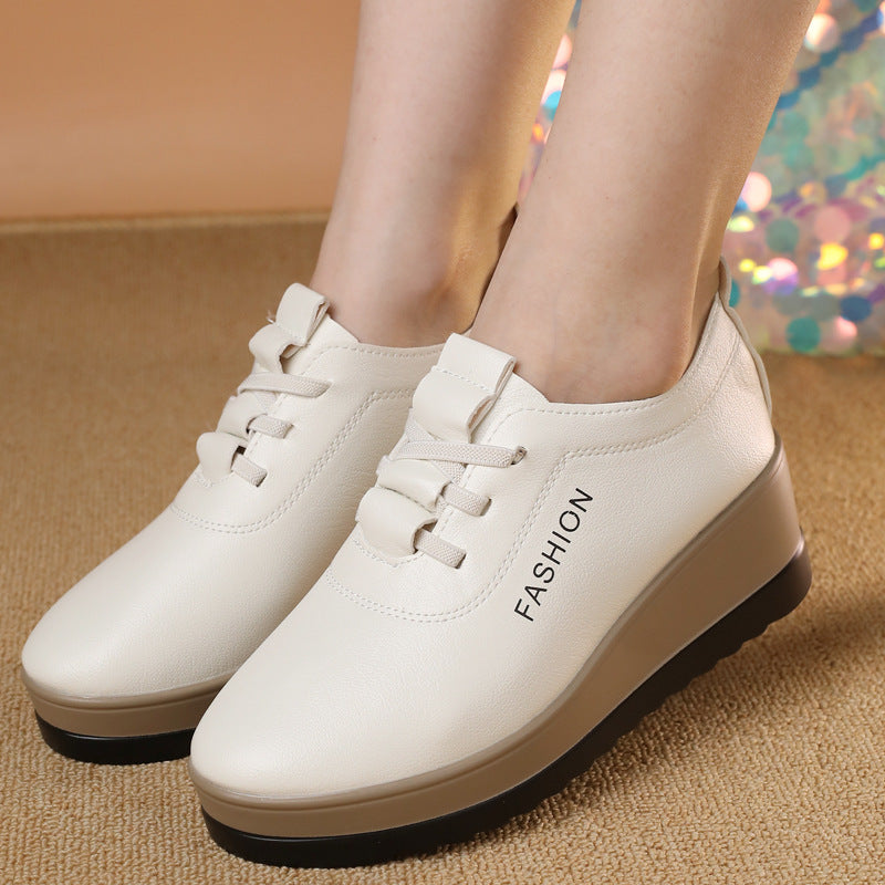 🔥【Tallas 35-42】Zapatos de plataforma de piel para mujer, nuevo estilo otoño/invierno