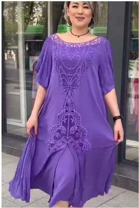 ❤️【S-5XL】Nowa sukienka, duży rozmiar, wygodna i luźna🔥Doskonała jakość👌Idealnie dopasowana do każdego typu sylwetki