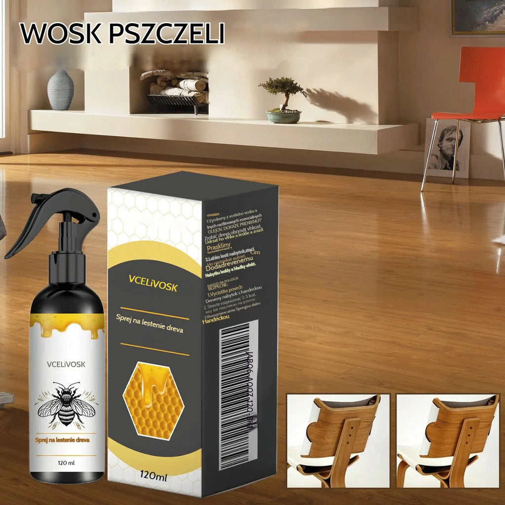 【⚡-50%】🍯Spray do polerowania drewna z woskiem pszczelim do pielęgnacji mebli i ochrony przed pękaniem