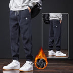 🔥【Precio especial】🔥【Tallas M-5XL】🖤Nuevos pantalones de invierno para hombre, forrados con polar y de pana gruesa, cálidos e informales.